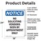 Signmission No Soliciting Vendors Seen By OSHA Notice Sign, Plastic, 18in W x 24in L, 2PK OS-2PACK-NS-P-1824-V-14842 - alternate 4